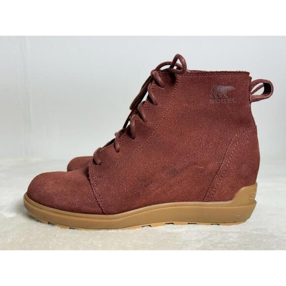 Women's Waterproof Boots SOREL Evie II Lace - Spice/Gum - Size 8 - Picture 6 of 9